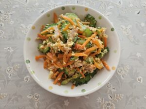 家庭菜園で採れたゴーヤで作ったゴーヤチャンプル