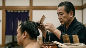 床山の髪結い仕事