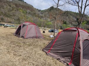 ゴールデンウィークの白川湖周辺のキャンプと水没林